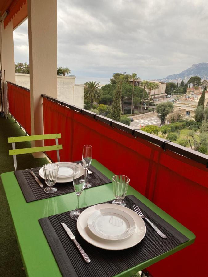 Charmant 2 Pièces Vue sur Mer et MONTE-CARLO à ROQUEBRUNE CAP MARTIN Exterior foto