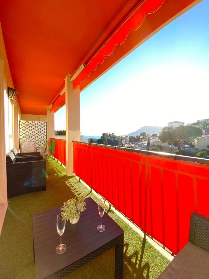 Charmant 2 Pièces Vue sur Mer et MONTE-CARLO à ROQUEBRUNE CAP MARTIN Exterior foto